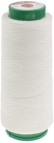 img 4 attached to Kesheng 1000m White Water Soluble Sewing Thread Spoon - Wash Away & Invisible Quilting Thread 40S/2