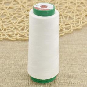 img 3 attached to Kesheng 1000m White Water Soluble Sewing Thread Spoon - Wash Away & Invisible Quilting Thread 40S/2