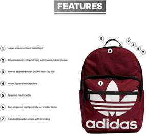 img 3 attached to Adidas Originals Trefoil 🎒 Pocket Backpack: The Ultimate Casual Daypack