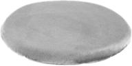 🪑 olywell 13 inch grey memory foam seat cushion - anti-slip soft round stool cushion chair pad logo