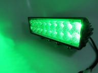 🌲 explore the wilderness with kaper ii l16-0080gr 11&#34; green led hunting light bar logo