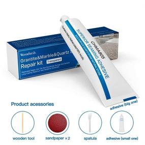 img 3 attached to 🔧 Revive & Rework: Granite, Marble, Quartz Countertops and Tiles Repair Kit for Perfect Restoration, Enhance Durability & Seamless Finishing