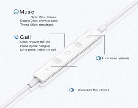 img 2 attached to 🎧 2 пакета наушников с разъемом Lightning, сертифицированных Apple MFi - встроенный микрофон, регулировка громкости - совместимы с iPhone 12/SE/11/XR/XS/X/7/7 Plus/8/8Plus - поддержка всех систем iOS