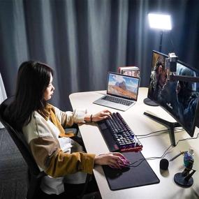 img 2 attached to 🌟 Enhance Lighting for Streaming & Video Content with VIJIM Key Light K3: Adjustable LED Video Light with Extendable Desktop Stand