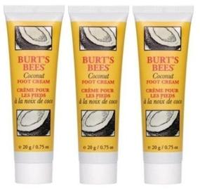 img 3 attached to Burt's Bees Coconut Foot 🥥 Cream, 0.75 oz, Pack of 3