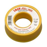 🔝 la-co 44094 high-quality yellow slic-tite ptfe gas line pipe thread tape - premium grade, 260&#34; length, 1/2&#34; width logo