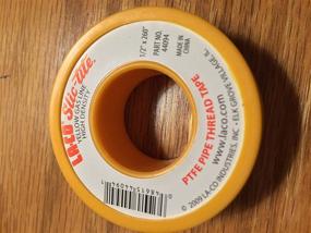 img 2 attached to 🔝 LA-CO 44094 High-Quality Yellow Slic-Tite PTFE Gas Line Pipe Thread Tape - Premium Grade, 260&#34; Length, 1/2&#34; Width