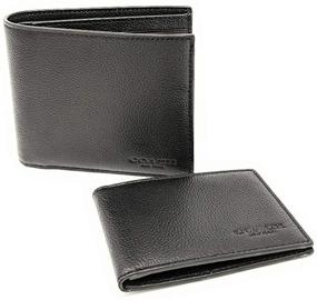 img 1 attached to COACH Compact Bifold Wallet 👛 74991: Sleek and Stylish Storage Solution
