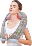 snailax cordless neck massager with heat - wireless shiatsu 🔌 massager for neck, shoulders, and back - portable electric massage pillow logo