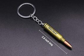 img 2 attached to Gun Keychain Sniper And Rifle Shooting Gun Key Chain Bag Charm Pendant Metal Weapon Gun Shaped Keyring For Men And Boys