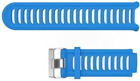 img 1 attached to 🔵 MOTONG Garmin Forerunner 910XT Replacement Band - Silicone Blue Strap