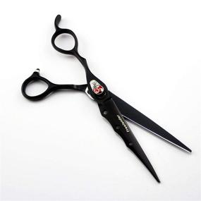 img 3 attached to ✂️ Left Handed Barber Hair Cutting Scissors & Thinning Shears (2PCS) - 7.0 inch Japan 440C Steel Professional Chunker Salon Tools for Left-handed Hairdresser