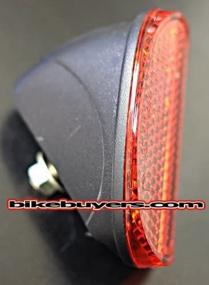 img 1 attached to Fito Beach Cruiser Bike Rear Fender Mudguard Oval Reflector - Original & Enhanced for Optimal Visibility