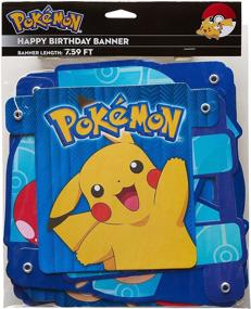 img 2 attached to American Greetings Pokemon Party Supplies: Paper Birthday Party Banner, 1-Count - Perfect for Pokemon Themed Celebrations!