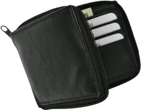 img 2 attached to 👝 Premium Leather Zip Around Wallet for Men - Accessorize Your Wallets, Card Cases & Money Organizers