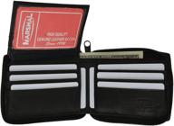 👝 premium leather zip around wallet for men - accessorize your wallets, card cases & money organizers logo