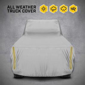 img 2 attached to Caterpillar CAT Workforce Pickup Truck Cover - Waterproof All-Weather Outdoor Car Cover | 6-Layer Tough Protection for Winter, Summer, Rain, Wind, UV, Snow | Full Size Crew Cab Compatible