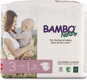 img 3 attached to 🌿 Bambo Nature Eco Friendly Premium Diapers - Size 3 (9-20 lbs), 396 Count - Ideal for Sensitive Baby Skin