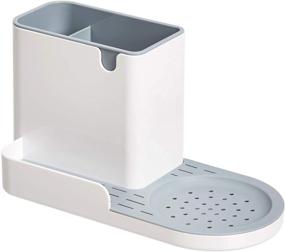 img 4 attached to 🧽 Large Kitchen Sink Organizer/Sponge Holder by Amazon Basics