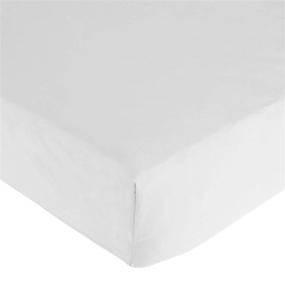 img 1 attached to 🛏️ American Baby Company 10-Pack White Nap Mat Sheet for Daycare/Pre-School - Cotton-Polyester Blend, Fitted with Elastic Corners