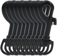 🔗 bikicoco 3/5" swivel bolt snap hook lobster claw clasp trigger spring loaded clip, d-ring ended, black - pack of 10: perfect for keys, key chains, tags, and lanyards logo