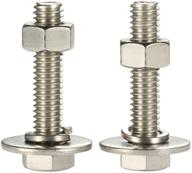 extra large threaded stainless screws with washers logo