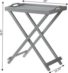 img 1 attached to Convenience Concepts Designs2Go Folding Table