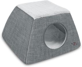 img 4 attached to 🐱 Plush-Lined Cat Bed and Cave by Best Pet Supplies