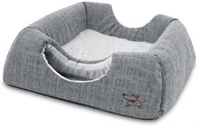 img 2 attached to 🐱 Plush-Lined Cat Bed and Cave by Best Pet Supplies