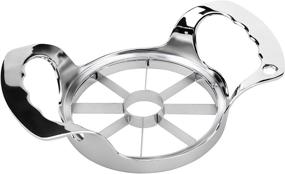 img 4 attached to 🍏 Stainless Steel Heavy Duty Apple Corer Slicer - 8 Blade Commercial Fruit Cutter Gadget for Apple, Pear, Potato Wedge - 4" Diameter Kitchen Utensil