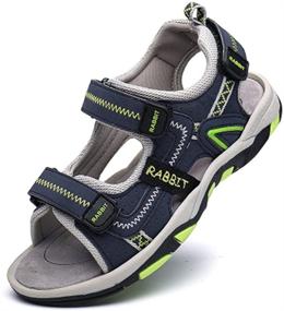 img 4 attached to DADAWEN Adventure Fisherman Toddler Girls' Shoes: Adjustable & Athletic!