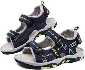 img 1 attached to DADAWEN Adventure Fisherman Toddler Girls' Shoes: Adjustable & Athletic!