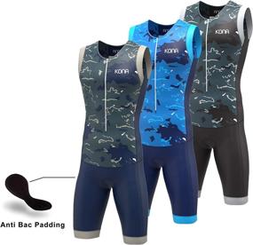 img 2 attached to Enhance Performance with the KONA Assault 🏊 Triathlon Race Suit - Speedsuit Skinsuit Trisuit Sleeveless