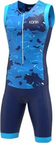 img 4 attached to Enhance Performance with the KONA Assault 🏊 Triathlon Race Suit - Speedsuit Skinsuit Trisuit Sleeveless