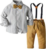 moyikiss studio toddler gentleman suspenders clothing sets for boys logo