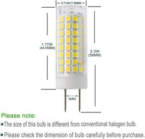 img 2 attached to 💡 Enhanced Visibility with All-New Halogen Replacement Lighting G8 White