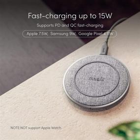 img 1 attached to 🔌 Moshi Otto Q 15W and Qubit 18W Charger Combo: Fast Wireless Charging with Soft Fabric Texture, Charge Through Cases. Compatible with Galaxy 21, Pixel, iPhone 12/11/AirPods Pro/Note