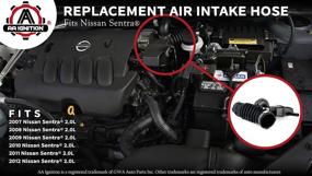 img 2 attached to 🚗 Nissan Sentra 2.0L 2007-2012 Air Intake Hose - High-Quality Replacement at Affordable Prices!