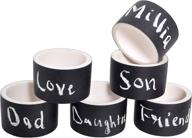 🖍️ chalkboard napkin rings holder made from plastic логотип