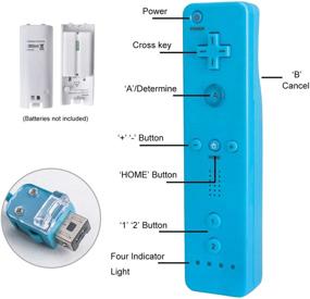 img 3 attached to 🎮 2-Pack Wireless Wii Remote Controller, TechKen Compatible with Wii and Wii U (Motion Plus and Nunchuck not Included)