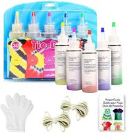 🎨 5-color tie dye kits for kids and adults - souarts diy fabric dye set with rubber bands, gloves, and table covers - perfect birthday gift for tie dye art logo