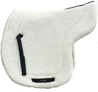 🐻 back on track ceramic teddy saddle pad in white - 21 inch spine x 20 inch drop: enhance performance and comfort логотип