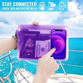 img 1 attached to 2 Pack Waterproof Pouch with Waist Strap: Keep Your Phone and Valuables Safe and Dry in Beach Activities, Boating, Swimming, Snorkeling, Kayaking, and More!