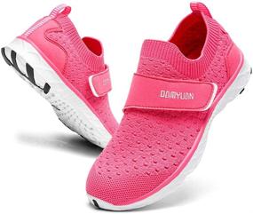 img 4 attached to Dry & Comfortable: EGMPDA Drying Sports Athletic Sneakers for Girls