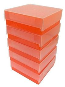 img 1 attached to Argos R3120 Orange Polypropylene 81 Place Microcentrifuge Tube Freezer Storage Box With Clear Lid For 0