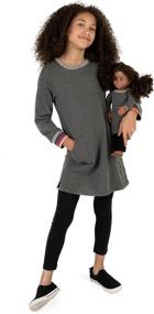 img 1 attached to 👚 Leveret Toddler Uniform Girls Sweatshirt: Stylish and Comfortable Girls' Clothing