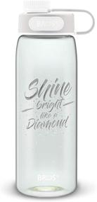 img 3 attached to 💎 Diamond Chug Sports Water Bottle by BROS (Wego): BPA Free, Leak Proof, Spill Proof, Durable & Easy to Clean - Stylish & Fun Designs, 27oz Capacity