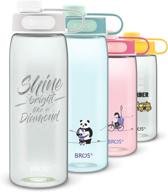 💎 diamond chug sports water bottle by bros (wego): bpa free, leak proof, spill proof, durable & easy to clean - stylish & fun designs, 27oz capacity logo