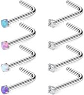 💎 ruifan surgical l shaped piercing jewelry for women's body jewelry accessories logo