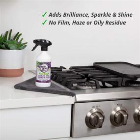 img 1 attached to 🌟 Natural Stainless Steel Appliance Cleaner - Effective Shield Against Fingerprints, Water Stains & Food Residue - Restores Shine to Kitchen Refrigerators & Sinks